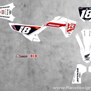 Kit déco Honda 250/450 CRF HRC 2026 White